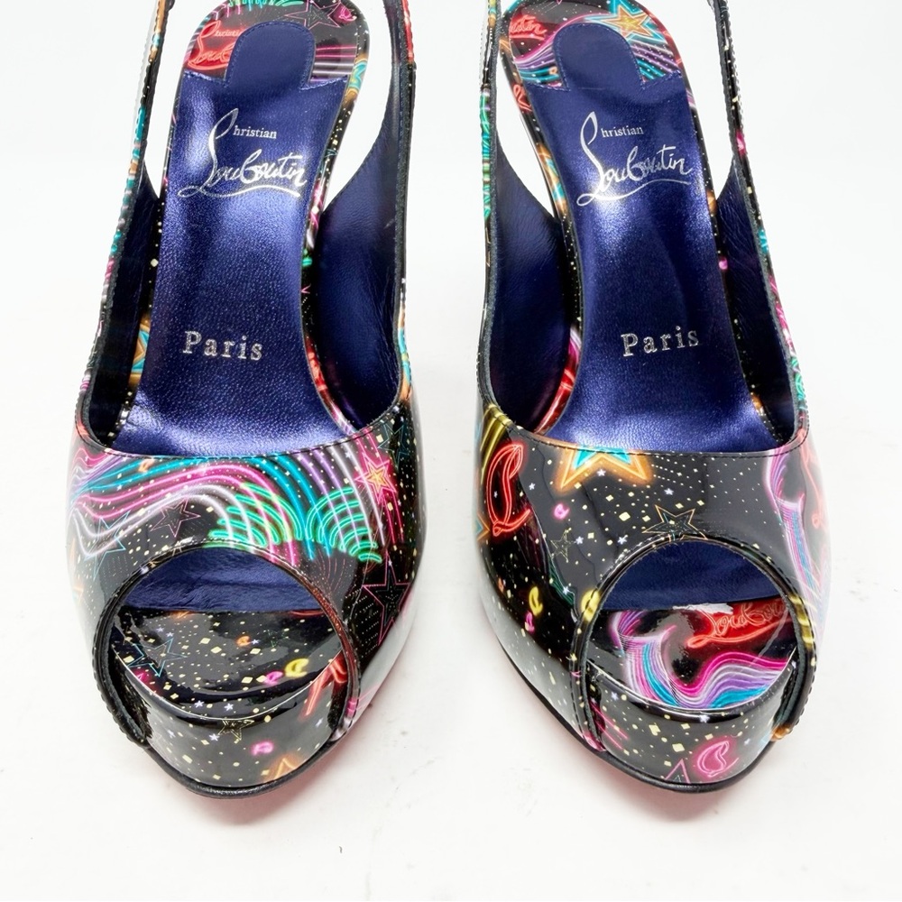 Christian Louboutin Hot Chick Sling Alta 120 Heels Womens EU 36 - Picture 5 of 11
